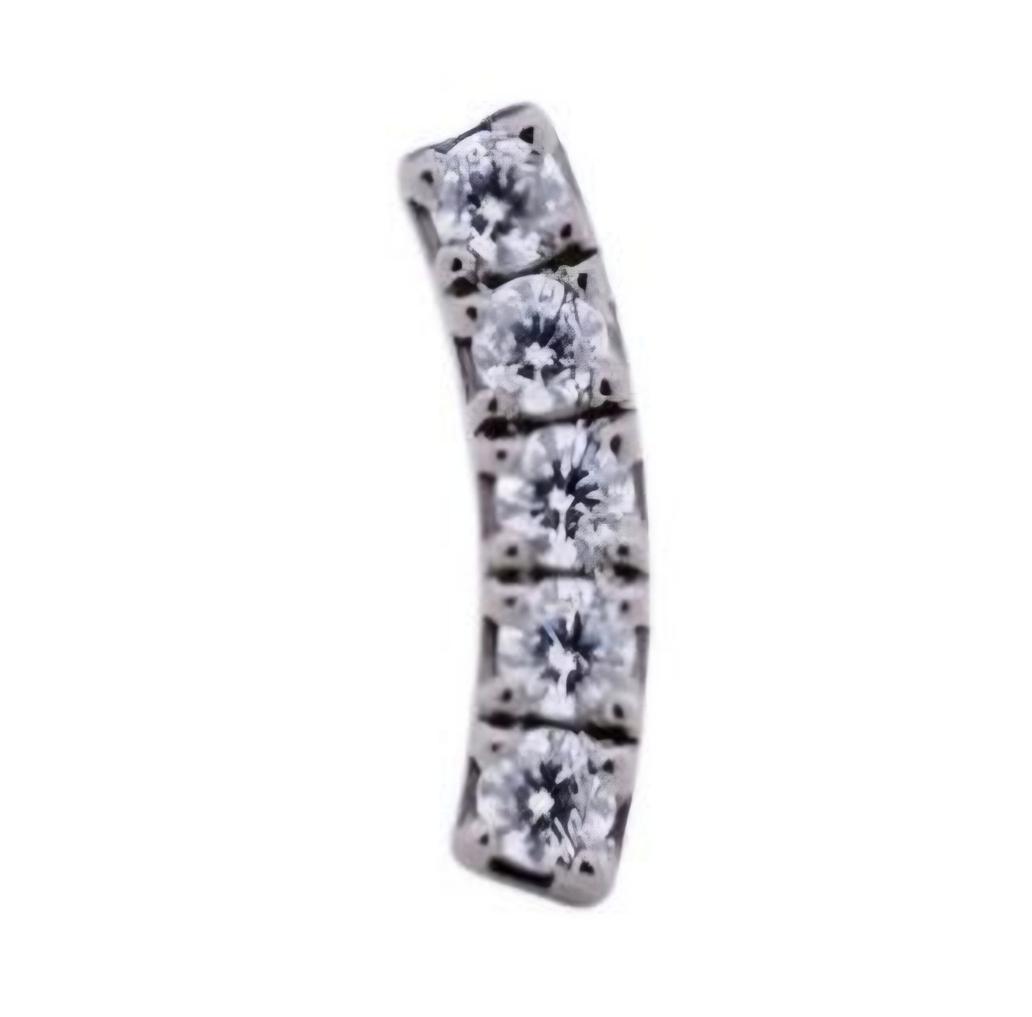 Micro Pave Arc - Intrinsic Ti Threadless End