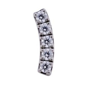 Micro Pave Arc - Intrinsic Ti Threadless End