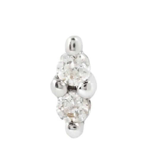 Mishka Prong 2 - Genuine Diamond - Threadless End
