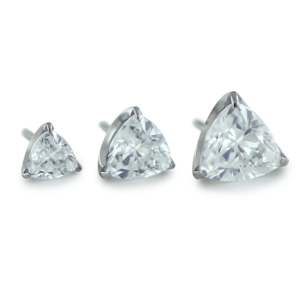 Trillion-Cut Prong Gem