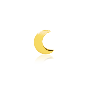 Moon - Gold Threadless End Junipurr