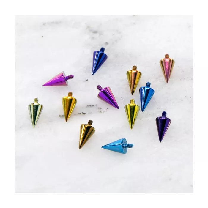 14G Titanium Cone / Spike (Internally Threaded