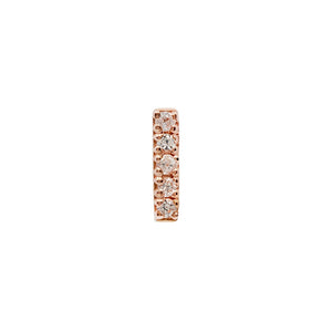 Rowe - White Sapphire - Threadless End