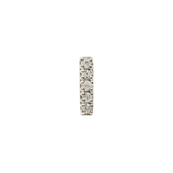 Rowe - White Sapphire - Threadless End