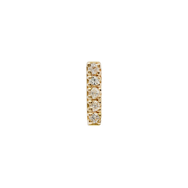 Rowe - White Sapphire - Threadless End