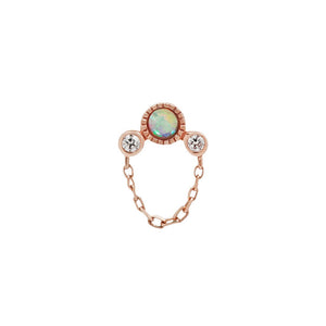 Halston Genuine Opal + Chain - Threadless End