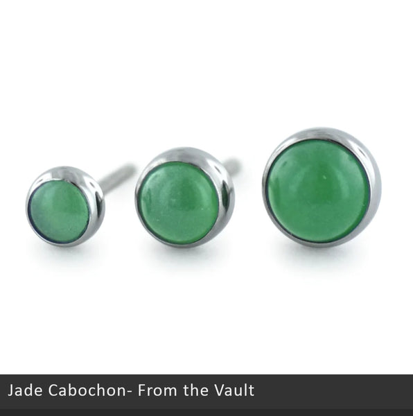 Titanium Bezel Set Cabochon 2mm to 3mm