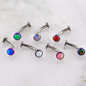 Floating Navel (Threaded- 7/16") with Opal Disc