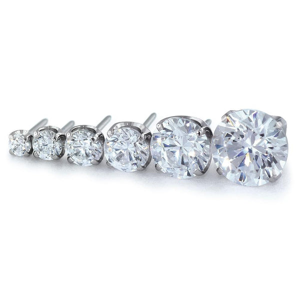 Titanium Prong Set Gem 1.5mm to 2.5mm